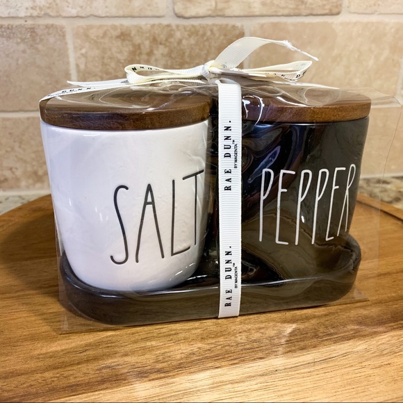 Rae Dunn Salt & Pepper Cellar Set - Picture 2 of 4